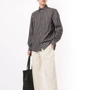 Cobra S.C. Angelo Shirt Black Rust Stripe-Size M